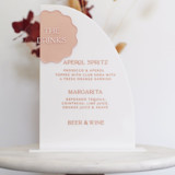 Half Arch Bar Menu Wedding Signs