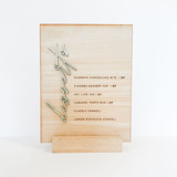 Wood Menu Sign Wedding Signs