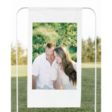 Photo Fabric Banner Sign, 26x48 inches Wedding Signs