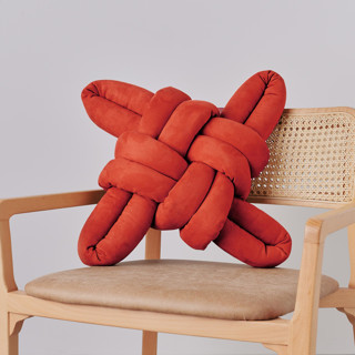 Red Earth Vegan Suede Knot Pillow Throw Pillows