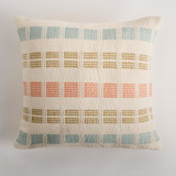 Magdalena Pillow Cover Seaglass Blue, Crocodile Green, Apricot Orange Throw Pillows