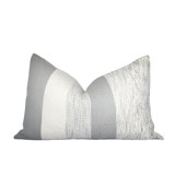 Gray Chambray Decorative Pillow