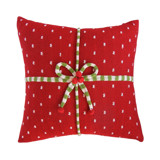 14" Gift Pillow, Red Throw Pillows