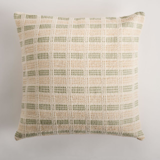 Bolivar Pillow Cover Sage Green & Cream Throw Pillows