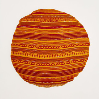 Kantha Round Pillow - No. 230803 Throw Pillows