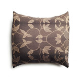 Folio Floral Black Silk Pillow Throw Pillows
