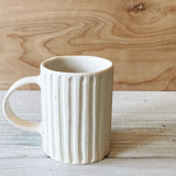 Ceramic Lined  Mug in Oatmeal Mugs & Teacups