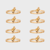 Knot napkin rings, set of eight Tabletop Accessories