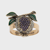 Pomegranate skinny napkin rings, set of four Tabletop Accessories