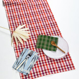 Noel Plaid Handwoven Cotton Table Runner Tablecloths and Runners