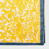 Damask print tablecloth, yellow Tablecloths and Runners