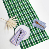 Josefina Plaid Handwoven Cotton Table Runner Tablecloths and Runners