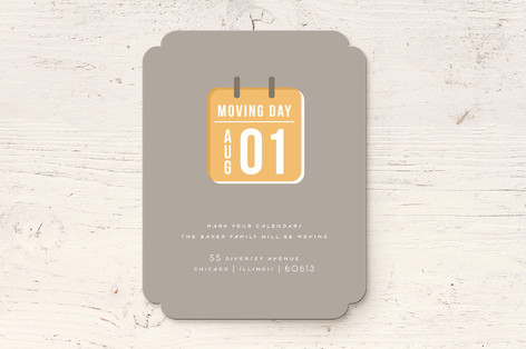 Moving Day Calendar Moving Announcements