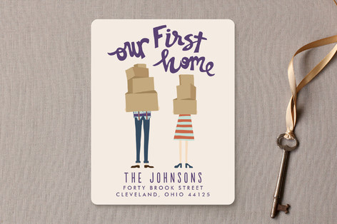 Our First Home Moving Announcements