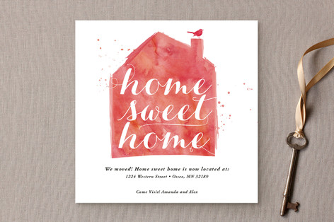 Home Sweet Home Watercolor Moving Announcements