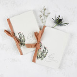 Desert Cactus Vow Book | Set of 2 | Size 6x4.125 Wedding Vow Books