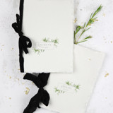 Olive Branch Frame Vow Book | Set of 2 | Size 6x4.125 Wedding Vow Books