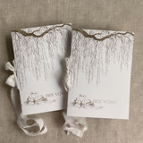 Willow and swan wedding vow books | SET of 2 books | includes 1 her vows and 1 his vows Wedding Vow Books