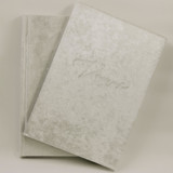 Vow Book Set of 2 White Velvet Wedding Vow Books