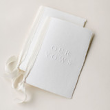 Embossed Wedding Vow Books, Set of Two Wedding Vow Books