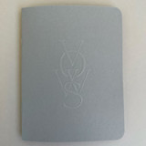 Luxe Embossed Unisex Vow Books, Set of Two Gray Wedding Vow Books