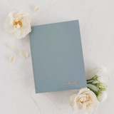 Dusty Blue Wedding Vow Books, Set of Two Wedding Vow Books
