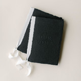 Embossed Wedding Vow Books, Set of Two, Black Wedding Vow Books