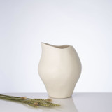 Ceramic Decorative Sculptural Vase - Cream Mosco Vases