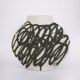 Ceramic Vase ‘Lune [M] - Circles Black’ Vases