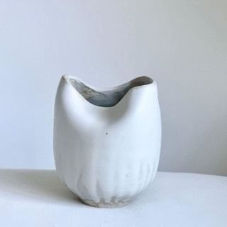 White Soft Fold Vase Vases