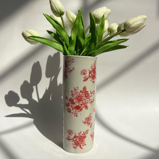 Red Flower Vase Vases