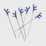 Coral cocktail picks, blue Wine and Bar Tools