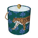 Flora Tiger Green - Ice Bucket Wine and Bar Tools