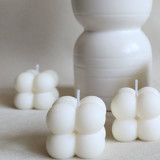 Unscented Mini Bubble Candles, Set of 3 Favors