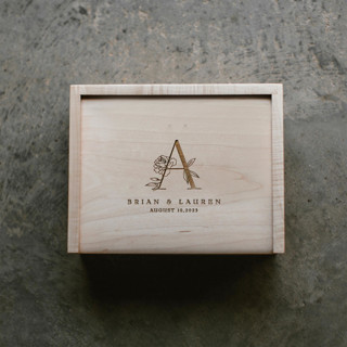 Personalized Keepsake Box | Wedding Gift for Couples | Maple Small Couple gifts