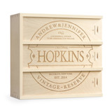 Family Vintage - Personalized  Anniversary Wine Box Couple gifts