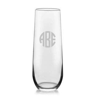 Custom Glass Stemless Champagne Flute Couple gifts