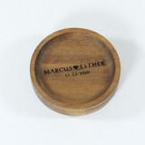 Personalized Wood Ring Dish - Names + Date Couple gifts