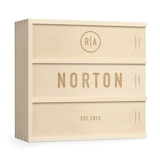 Simple Vintage - Personalized Anniversary Wine Box Couple gifts