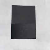 Black Textured Embossed Invitation Pocket, Qty 10 Invitation Pockets