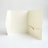 Custom Color Pocket Folders for 5x7 Invitations | Wedding Invitation Jackets | Set of 10 | Envelopes Included