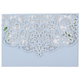 Laser Cut Lace Invitation Pocket for 5x7 Card | Set of 10 | Envelopes Included Invitation Pockets