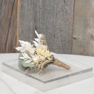 Natural Groomsmen Boutonniere Dried Florals
