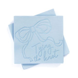 Tying The Knot Napkin Pack in Blue, set of 20 Napkins
