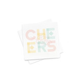 Neon Cheers Napkin Pack, cocktail size, pack of 50 Napkins