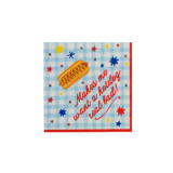 Patriotic Hot Dog Cocktail Napkins - Pack of 20 Napkins
