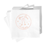 Custom Art Napkin, cocktail size, set of 100 Napkins