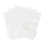 Heart Wedding Cocktail Napkins, Pack of 200