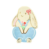 Bunnies In The Garden Overalls Bunny Large Napkins - Set of 16 Napkins