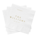 Minimal Wedding Cocktail Napkins, Pack of 200 Napkins